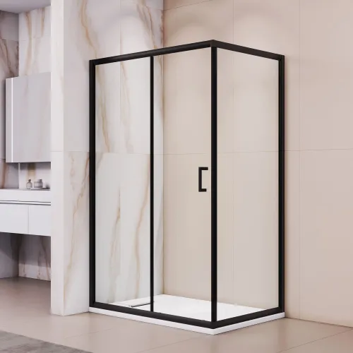 Душевой уголок RGW PA-245B, Цвет стекла: прозрачное, Цвет профиля (вариация): Черный, Выбрать размер: 900*1200, изображение 11