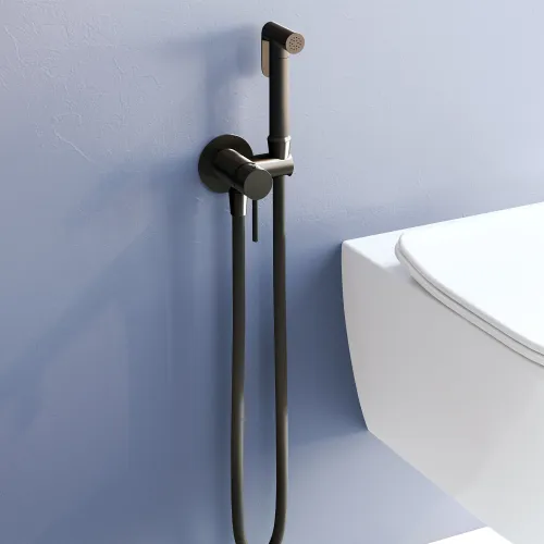 Гигиенический душ со смесителем RGW SP-211B, Выбрать цвет: Черный, изображение 68