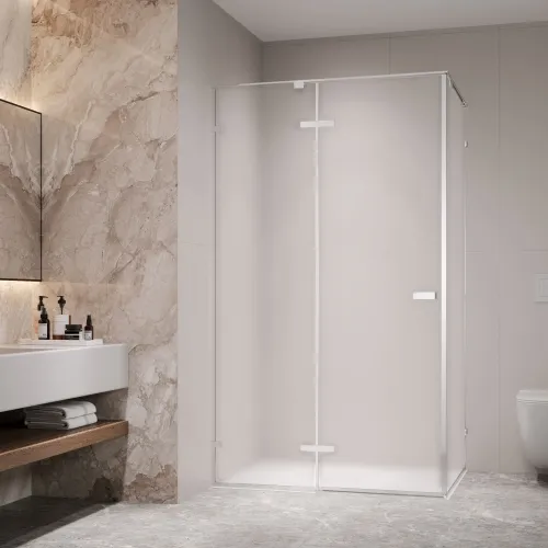 Душевой уголок RGW SV-040 матовое/хром, Цвет стекла: матовое, Цвет профиля: Хром, Выбрать размер: 1000x900, изображение 10