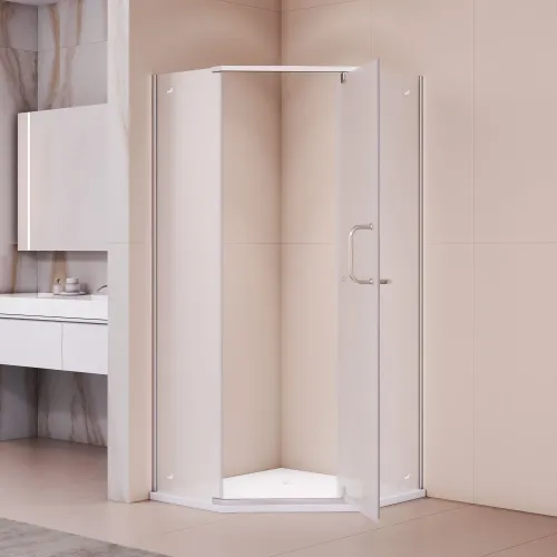 Душевой уголок RGW PA-081 хром сатин, Цвет стекла: матовое-сатинат, Цвет профиля (вариация): Хром, Выбрать размер: 100х100, изображение 12