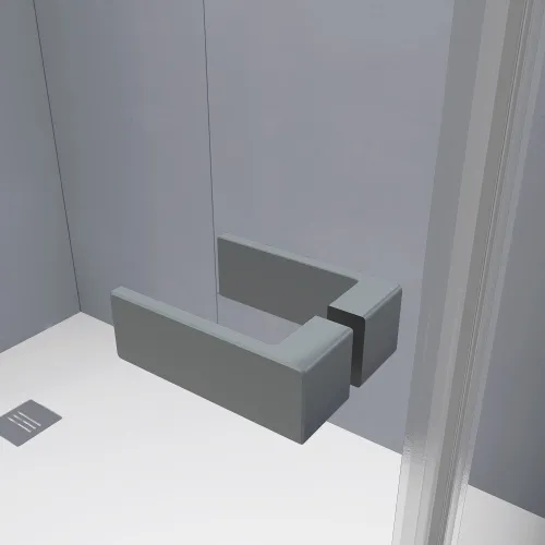 Душевой уголок RGW SV-030Gg прозрачное/серый, Цвет стекла: прозрачное, Цвет профиля: Серый, Выбрать размер: 1000x1000, изображение 4