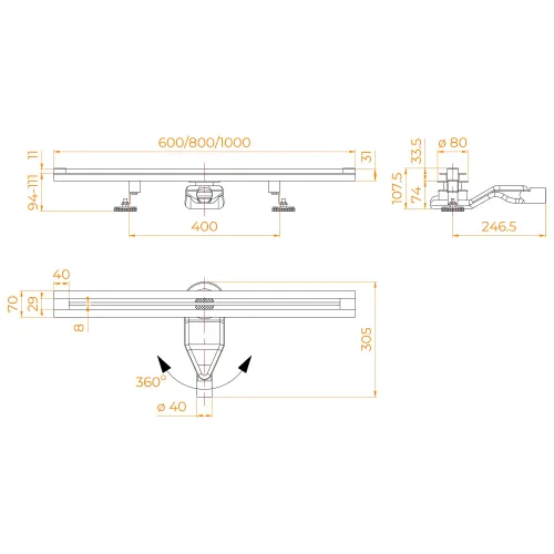 Душевой трап RGW SDR-50S хром, Выбрать цвет: Хром, Выбрать размер: 100, изображение 61