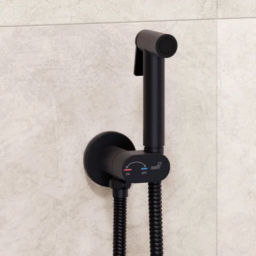 Гигиенический душ со смесителем RGW SP-213B, Выбрать цвет: Черный, изображение 25