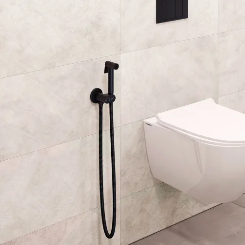 Гигиенический душ со смесителем RGW SP-213B, Выбрать цвет: Черный, изображение 34