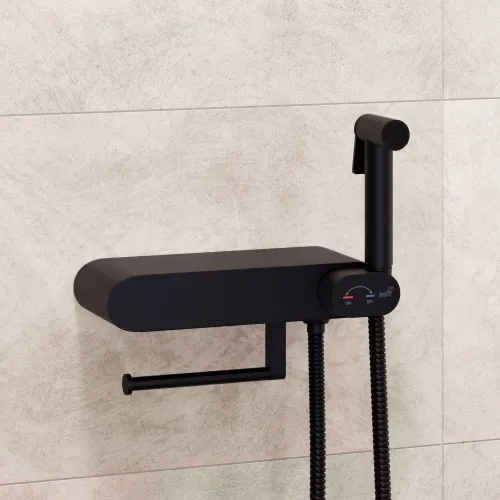 Гигиенический душ со смесителем RGW SP-222B, Выбрать цвет: Черный, изображение 27
