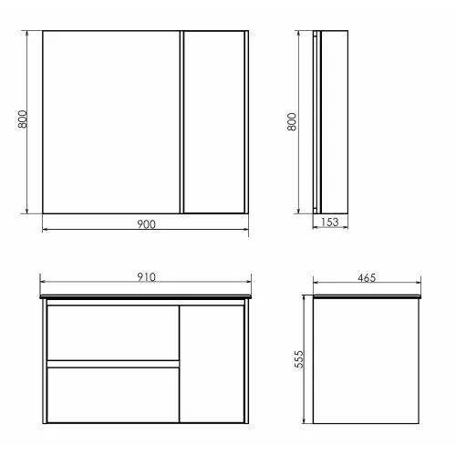 COMFORTY. Тумба-умывальник "Бремен-90" дуб белый с раковиной COMFORTY 9090EL, изображение 5
