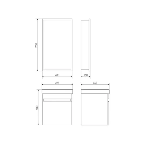 Тумба подвесная  Comforty Диана-50, изображение 7
