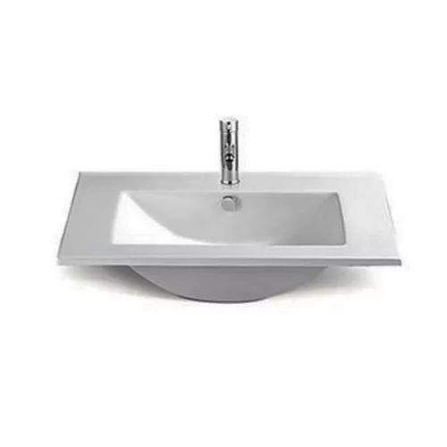 Тумба-умывальник Comforty Женева, Выбрать размер: 75, Выбрать цвет: Дуб белый, Комплектация: раковина Comforty 75E, изображение 4