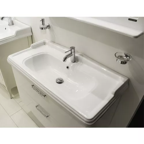 Тумба-умывальник Comforty Монако, Выбрать размер: 100, Тип: Тумба напольная, Выбрать цвет: Белый, Комплектация: раковина Comforty 3310, изображение 2