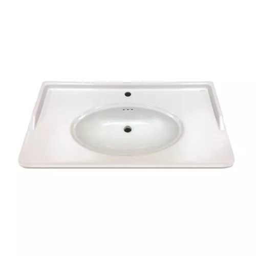 COMFORTY. Тумба-умывальник "Неаполь-65/80/100" белый глянец с раковиной COMFORTY, Выбрать размер: 100, Выбрать цвет: Белый глянец, Комплектация: раковина 50180, изображение 4