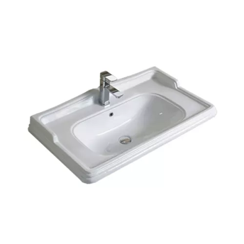 Тумба-умывальник Comforty Палермо, Выбрать размер: 80, Выбрать цвет: Белый глянец, Комплектация: раковина Comforty 3380, изображение 6