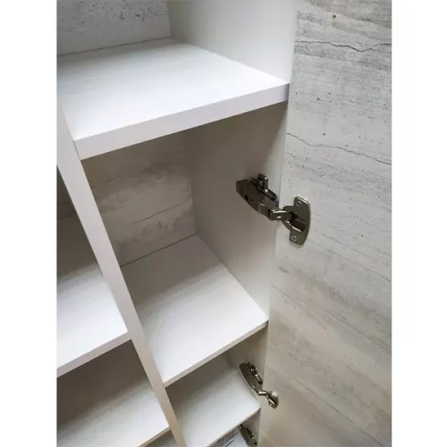 COMFORTY. Шкаф-колонна "Прага-45" дуб белый, изображение 5