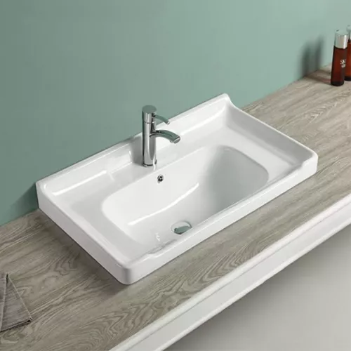 Тумба-умывальник Comforty Рига, Выбрать размер: 60, Выбрать цвет: Дуб Сонома, Комплектация: раковина Comforty 9335, изображение 4