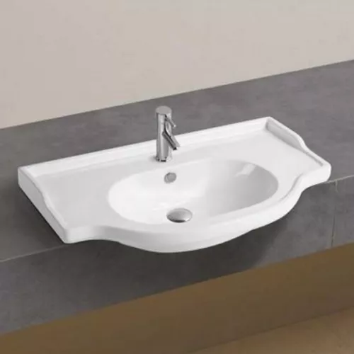 COMFORTY. Тумба-умывальник "Севилья-85/100" слоновая кость, Выбрать размер: 85, Комплектация: раковина Сенеж 87, изображение 6