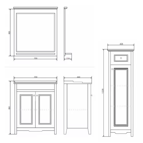 COMFORTY. Полуколонна "Тбилиси-40" белый глянец, изображение 4