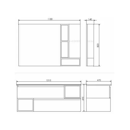 COMFORTY. Тумба-умывальник "Турин" дуб белый /бежевый с раковиной COMFORTY, Выбрать размер: 120, Ориентация: универсальная, Выбрать цвет: Дуб бежевый, Комплектация: раковина Comforty 9120E, изображение 11