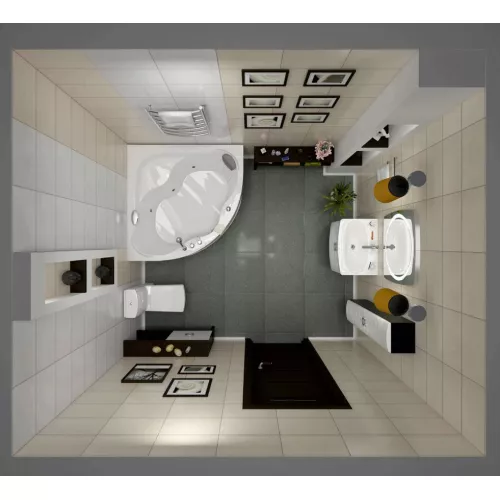 Акриловая ванна Marka One AFRODITA, Выбрать размер: 150х150, изображение 4