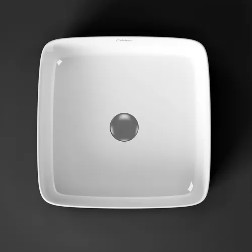 Раковина накладная Delice Beatrice, Выбрать размер: 40х40, Внешний вид: Квадратная, изображение 2