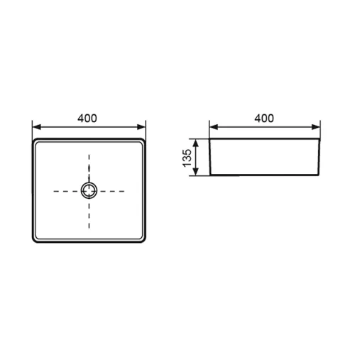 Раковина накладная Delice Beatrice, Выбрать размер: 40х40, Внешний вид: Квадратная, изображение 5