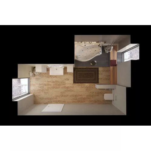 Ванна 1Marka  GRACIA  L/R, Выбрать размер: 150*90, Ориентация: Левая, изображение 6