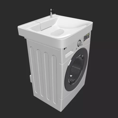 Раковина над стиральной машиной 1 Marka Laundry  60*60 см, изображение 8