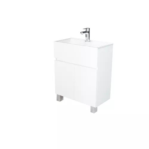 Тумба напольная с раковиной 1Marka Mira, Выбрать цвет: Белый, изображение 8