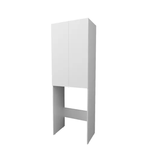 Шкаф 1Marka Wall 67 2д Белый глянец