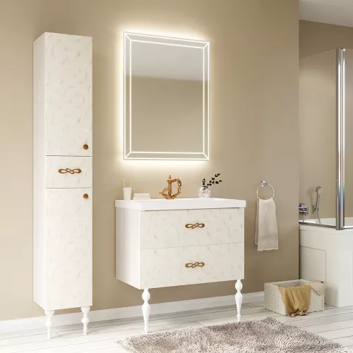 Зеркало  1 Marka  Classic 2, Выбрать размер: 70х90, Выбрать цвет: Белый, изображение 3