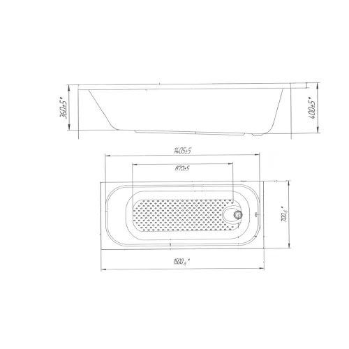 Ванна Poseidon Victoria, Выбрать размер: 150х70, изображение 3