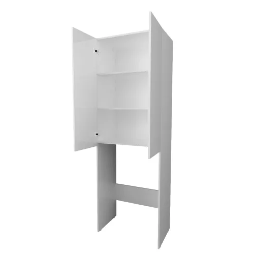 Шкаф 1Marka Wall 67 2д Белый глянец, изображение 2