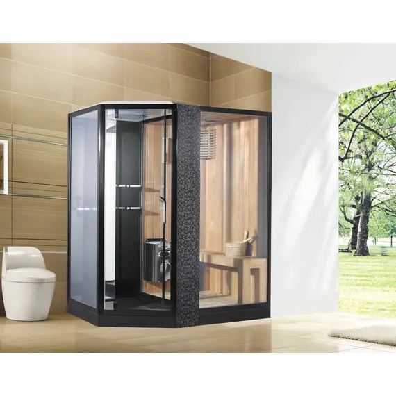Душевая кабина с финской сауной Orans SR-89103S L / R black