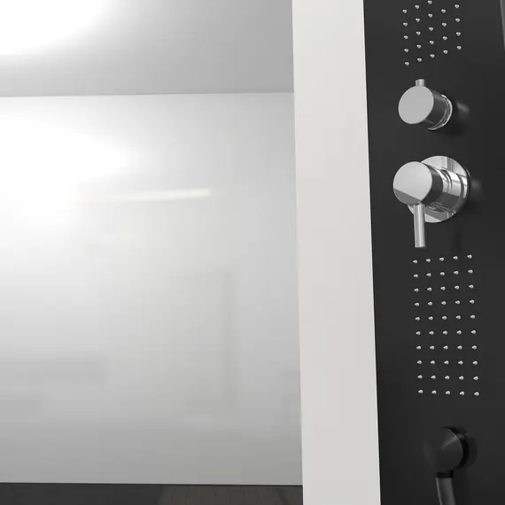 Душевая кабина Black&White G8708 без крыши 80х110 см прямоугольная