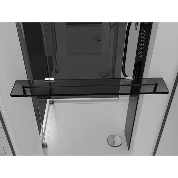 Душевая кабина Black&White G8708 без крыши 80х110 см прямоугольная