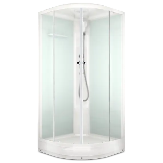 Душевая кабина четверть круга DOMANI-Spa Delight низкий поддон 90х90 см