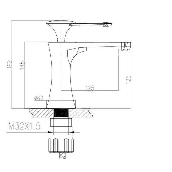 Смеситель на раковину Bronze De Luxe 800/B03