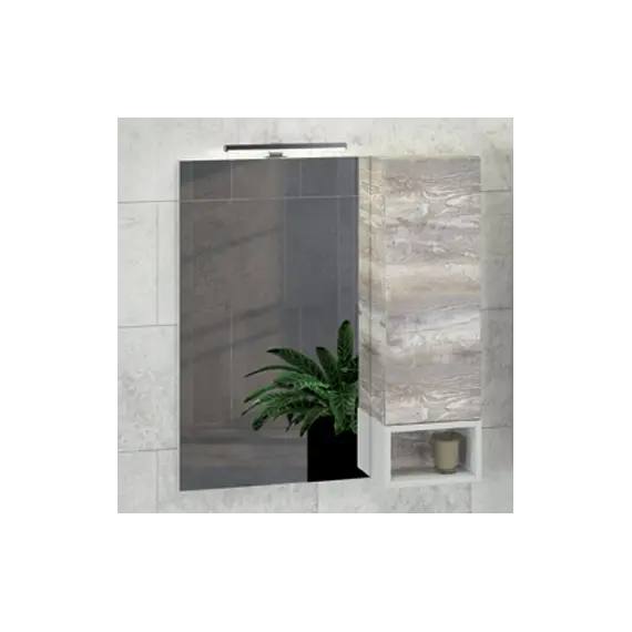 Зеркало-шкаф Comforty Турин, дуб бежевый