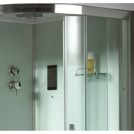 Душевая кабина с паром и гидромассажем четверть круга Bandhours VICTORIA 100х100 см