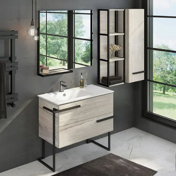 Шкаф подвесной Comforty Дюссельдорф 35 " дуб дымчатый