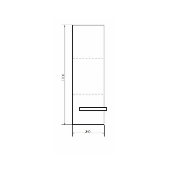 Шкаф подвесной Comforty Дюссельдорф 35 " дуб дымчатый