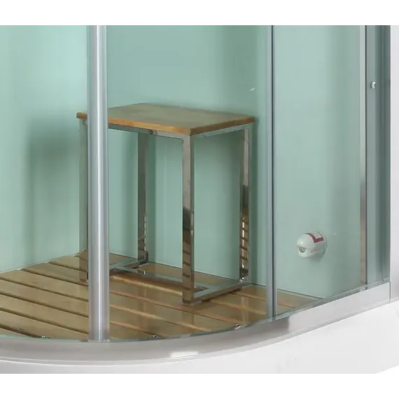 Душевая кабина с паром и гидромассажем четверть круга Bandhours VICTORIA 100х100 см