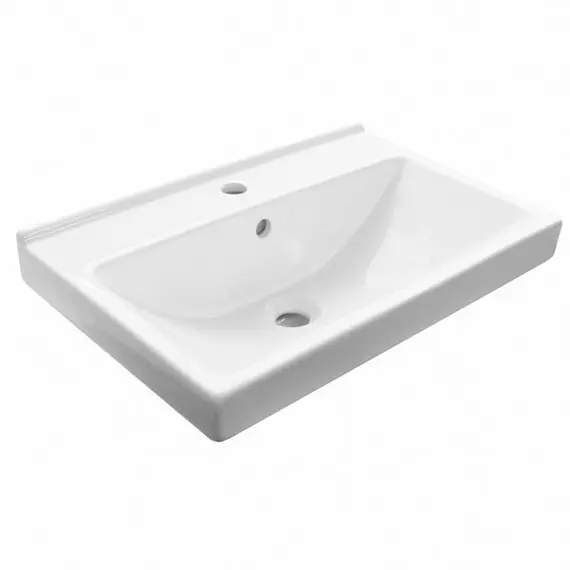 COMFORTY. Тумба-умывальник "Осло-60" бетон светлый с раковиной Fest 60