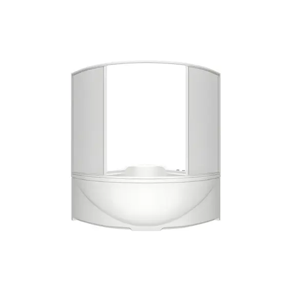 Шторка для ванны BAS Ирис / Империал 150х145  для угловых ванн