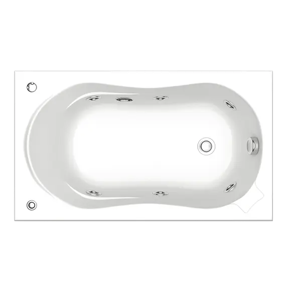 Ванна акриловая  BAS Кэмерон 120*70