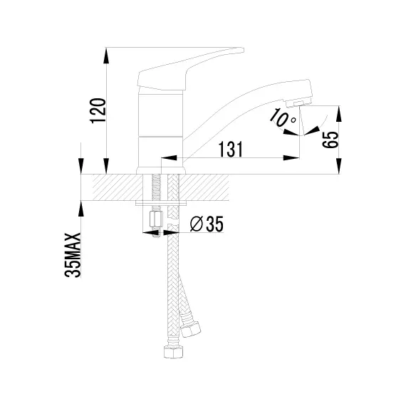 Смеситель Lemark Omega LM3107C для раковины