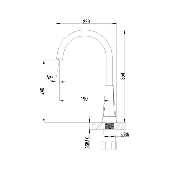 Смеситель Lemark Unit LM4555C для кухни