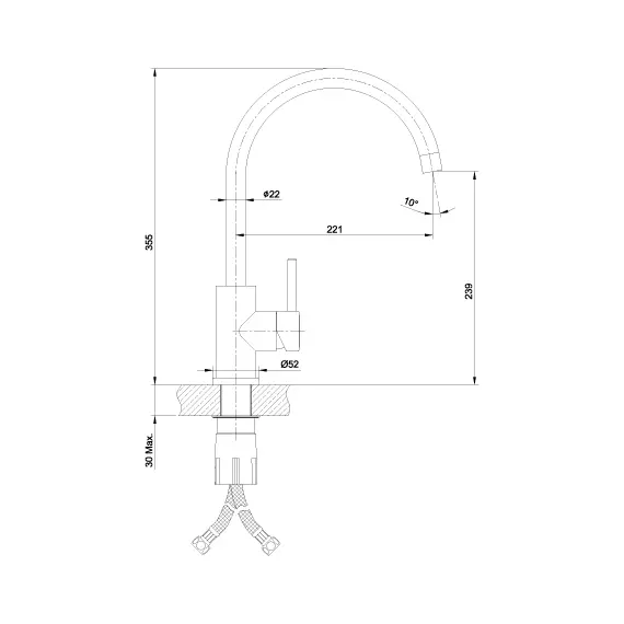 Смеситель Lemark Expert LM5078S для кухни