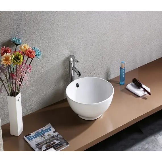 Раковина накладная круглая CeramaLux серия N 9002/9003А