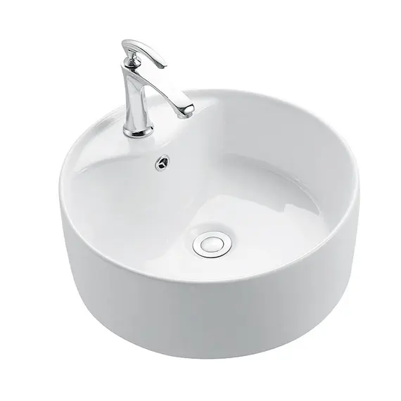 Раковина накладная круглая CeramaLux серия N 7026B/9008В