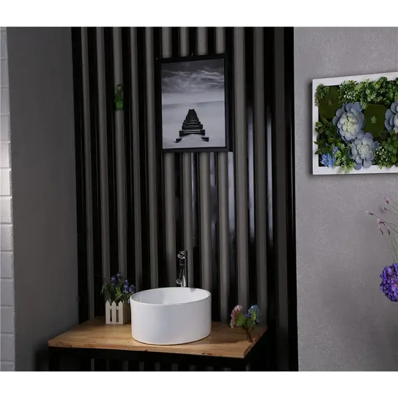 Раковина накладная круглая CeramaLux  9011