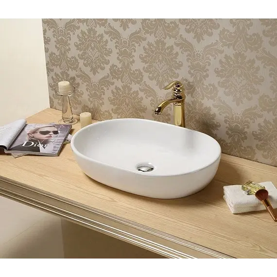 Раковина накладная овальная CeramaLux 9026